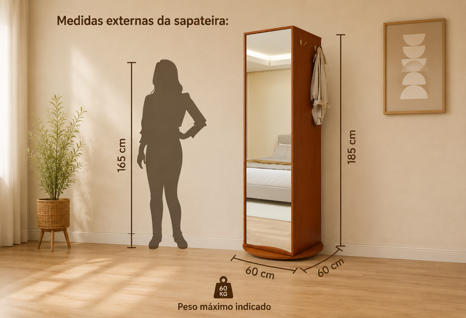Sapateira Viena com Espelho