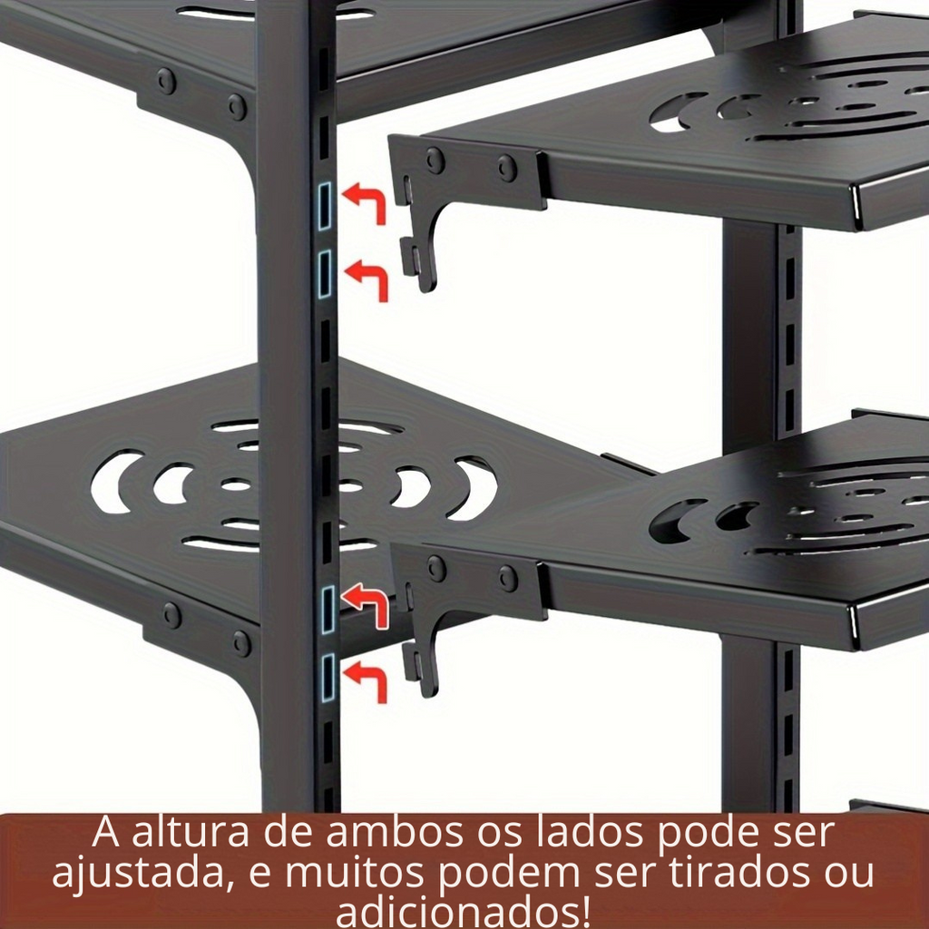 Suporte de Panelas de Aço Inoxidável 2 Andares